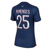 Dres Paris Saint-Germain Nuno Mendes #25 Domaci za Žensko 2023-24 Kratak Rukav